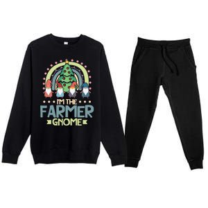 IM The Farmer Gnome Family Matching Christmas Gift Premium Crewneck Sweatsuit Set