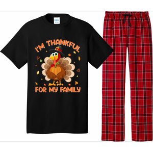 Im Thankful For My Family Thanksgiving Day Family Matching Gift Pajama Set