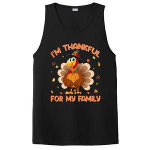 Im Thankful For My Family Thanksgiving Day Family Matching Gift PosiCharge Competitor Tank