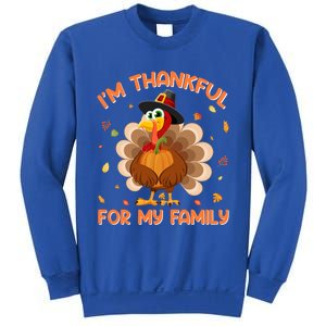 Im Thankful For My Family Thanksgiving Day Family Matching Gift Sweatshirt