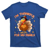 Im Thankful For My Family Thanksgiving Day Family Matching Gift T-Shirt