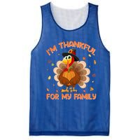 Im Thankful For My Family Thanksgiving Day Family Matching Gift Mesh Reversible Basketball Jersey Tank