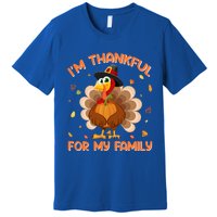 Im Thankful For My Family Thanksgiving Day Family Matching Gift Premium T-Shirt