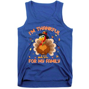 Im Thankful For My Family Thanksgiving Day Family Matching Gift Tank Top