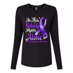 In This Family Nobody Fight Alone Rett Syndrome Awareness Cool Gift Womens Cotton Relaxed Long Sleeve T-Shirt