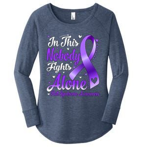 In This Family Nobody Fight Alone Rett Syndrome Awareness Cool Gift Women's Perfect Tri Tunic Long Sleeve Shirt