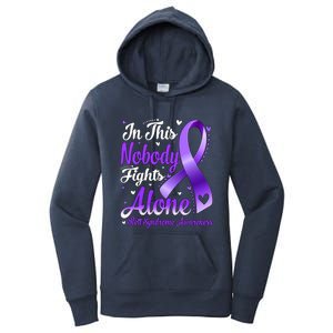 In This Family Nobody Fight Alone Rett Syndrome Awareness Cool Gift Women's Pullover Hoodie