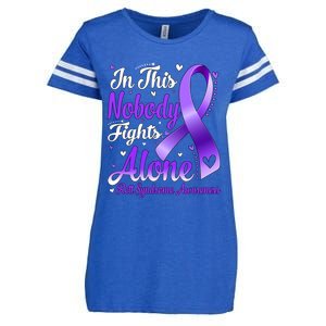 In This Family Nobody Fight Alone Rett Syndrome Awareness Cool Gift Enza Ladies Jersey Football T-Shirt