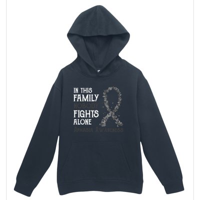 In This Family Nobody Fights Alone Aphasia Gift Urban Pullover Hoodie