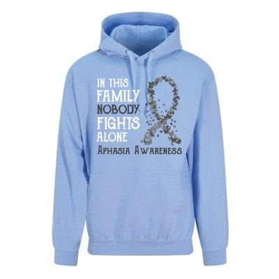 In This Family Nobody Fights Alone Aphasia Gift Unisex Surf Hoodie