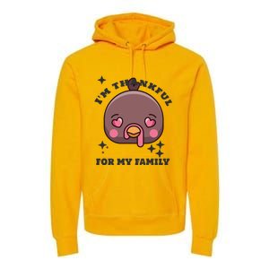 Im Thankful For My Sister Family Smile Face Great Gift Premium Hoodie