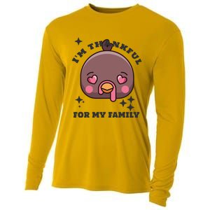 Im Thankful For My Sister Family Smile Face Great Gift Cooling Performance Long Sleeve Crew