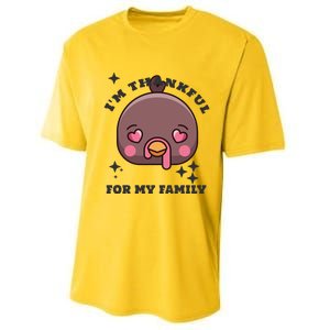 Im Thankful For My Sister Family Smile Face Great Gift Performance Sprint T-Shirt