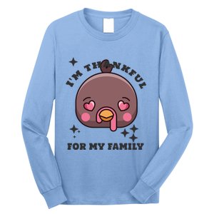 Im Thankful For My Sister Family Smile Face Great Gift Long Sleeve Shirt