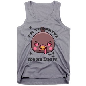 Im Thankful For My Sister Family Smile Face Great Gift Tank Top