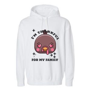 Im Thankful For My Sister Family Smile Face Great Gift Garment-Dyed Fleece Hoodie