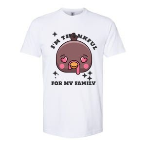 Im Thankful For My Sister Family Smile Face Great Gift Softstyle CVC T-Shirt