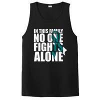 In This Family No One Fights AloneCervical Cancer Awareness PosiCharge Competitor Tank