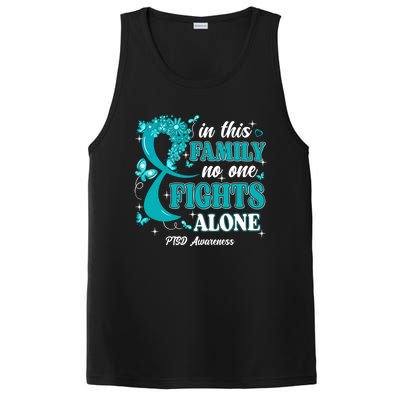 In This Family No One Fight Alone Ptsd Awareness Gift PosiCharge Competitor Tank