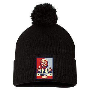 Indict This Funny Trump Shirts 2024 Pom Pom 12in Knit Beanie