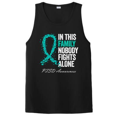 In This Family Nobody Fights Alone Ptsd Awareness Funny Gift PosiCharge Competitor Tank