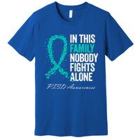 In This Family Nobody Fights Alone Ptsd Awareness Funny Gift Premium T-Shirt