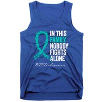 In This Family Nobody Fights Alone Ptsd Awareness Funny Gift Tank Top