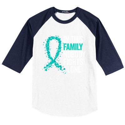 In This Family Nobody Fights Alone Ptsd Awareness Funny Gift Baseball Sleeve Shirt