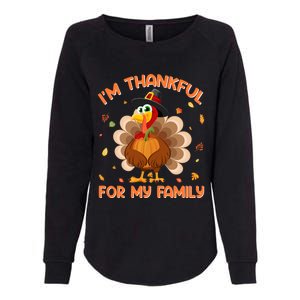 IM Thankful For My Family Thanksgiving Day Family Matching Funny Gift Womens California Wash Sweatshirt