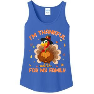 IM Thankful For My Family Thanksgiving Day Family Matching Funny Gift Ladies Essential Tank