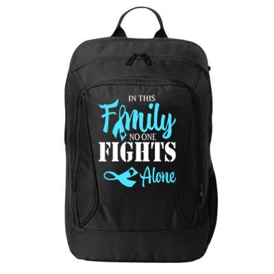 In This Family No One Fights Alone Diabetes Awareness City Backpack