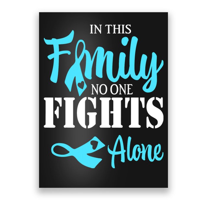 In This Family No One Fights Alone Diabetes Awareness Poster