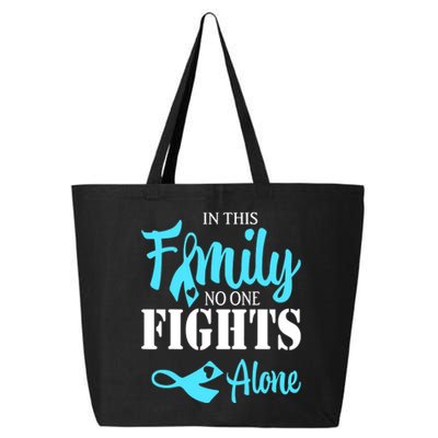 In This Family No One Fights Alone Diabetes Awareness 25L Jumbo Tote