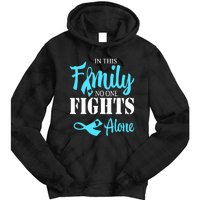 In This Family No One Fights Alone Diabetes Awareness Tie Dye Hoodie