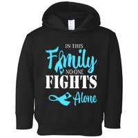 In This Family No One Fights Alone Diabetes Awareness Toddler Hoodie