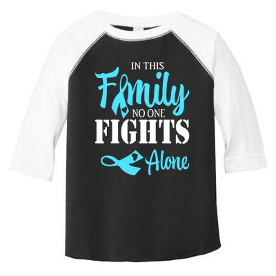 In This Family No One Fights Alone Diabetes Awareness Toddler Fine Jersey T-Shirt