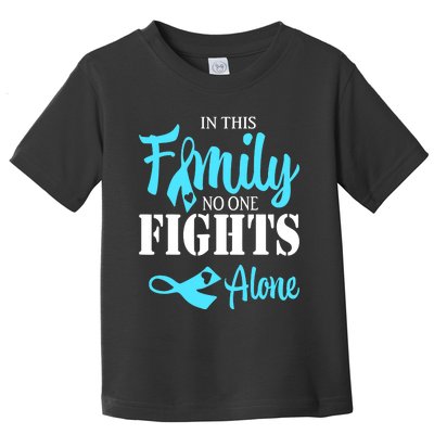 In This Family No One Fights Alone Diabetes Awareness Toddler T-Shirt