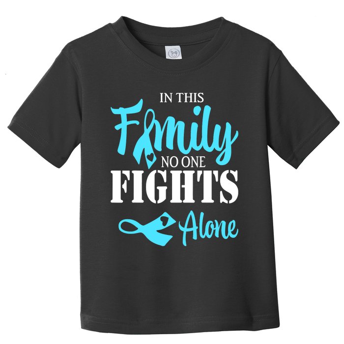 In This Family No One Fights Alone Diabetes Awareness Toddler T-Shirt