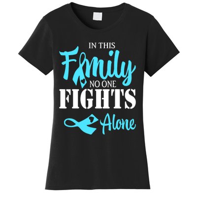 In This Family No One Fights Alone Diabetes Awareness Women's T-Shirt