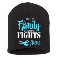 In This Family No One Fights Alone Diabetes Awareness Short Acrylic Beanie