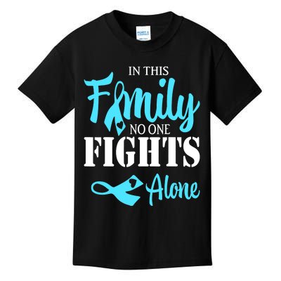 In This Family No One Fights Alone Diabetes Awareness Kids T-Shirt