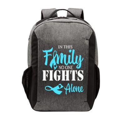 In This Family No One Fights Alone Diabetes Awareness Vector Backpack