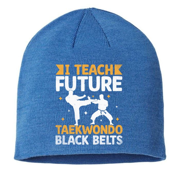 I Teach Future Taekwondo Black Belts Martial Arts Tkd Gift Sustainable Beanie