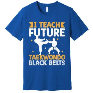 I Teach Future Taekwondo Black Belts Martial Arts Tkd Gift Premium T-Shirt