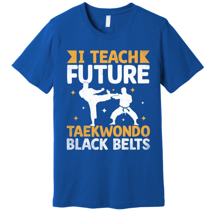 I Teach Future Taekwondo Black Belts Martial Arts Tkd Gift Premium T-Shirt