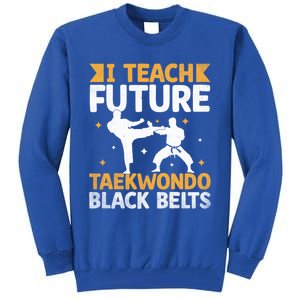 I Teach Future Taekwondo Black Belts Martial Arts Tkd Gift Tall Sweatshirt