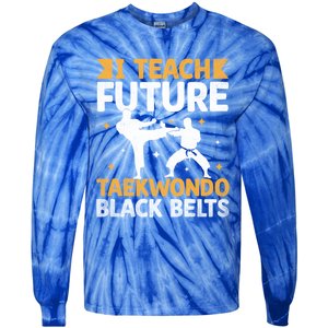 I Teach Future Taekwondo Black Belts Martial Arts Tkd Gift Tie-Dye Long Sleeve Shirt