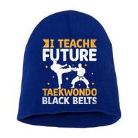 I Teach Future Taekwondo Black Belts Martial Arts Tkd Gift Short Acrylic Beanie