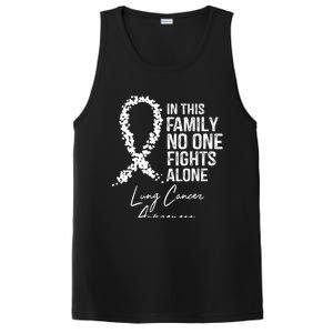 In This Family No One Fights Alone Gift Lung Cancer PosiCharge Competitor Tank