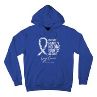 In This Family No One Fights Alone Gift Lung Cancer Hoodie